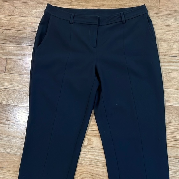 St John Caviar ‘Jennifer’ Crepe Marocain Ankle Pants/Black size 2 - Picture 3 of 7